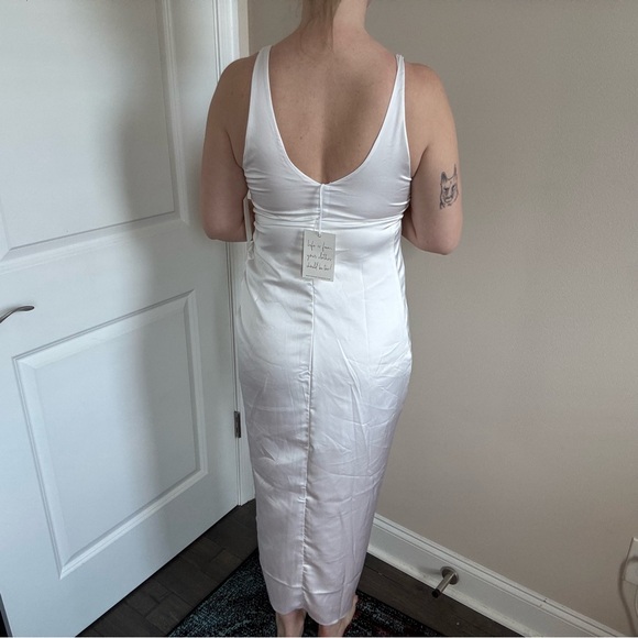 NWT Show Me Your Mumu White Dress Bridal Silky - Picture 6 of 10